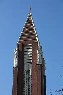 Bells tower with sculpture