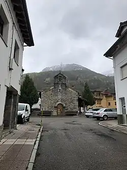 Parish, grey from a street angle.