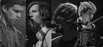 Parquet Courts from left to right: Andrew Savage, Austin Brown, Sean Yeaton, Max Savage