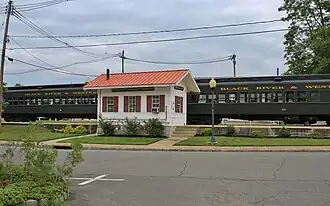 Passenger train at Flemington station.