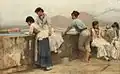 Young Italians in Front of the Bay of Naples, 1887