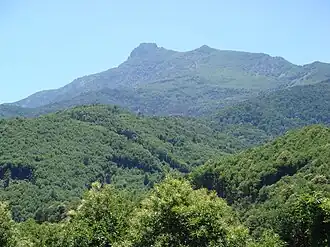 The Ampugnani valley and the summit of San Petrone