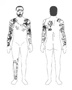 Tattoos of the Pazyryk-2 chief.[28]
