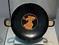 Circa 520-510 B.C., Athens. Dancing maenad with krotala.