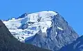 South aspect of Mount Pembroke featuring Pembroke Glacier