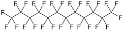Structural formula perfluorododecane, used in FC waxes