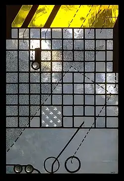 Peter Mollica, Glass Drawing 1a, (1977), destroyed