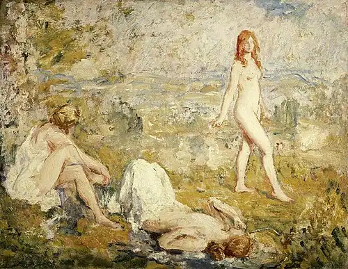 Three Girls Bathing, 1911
