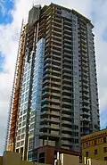 44 Monroe in 2008, nearing completion