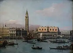 Canaletto (c. 1737) View of the Piazzetta and The Bassin of San Marco in Venice