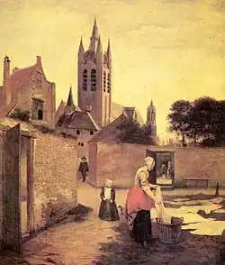 A Woman and Child in a Bleaching Ground c. 1657&nbsp;– c. 1659