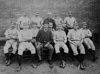 Philadelphia Baseball Club, 1886, Deacon McGuire, George Wood, Joe Mulvey, Charlie Bastian, Andy Cusick, Sid Farrar, Ed Daily, Jim Fogarty, Harry Wright, Ed Andrews, Charlie Ferguson, Arthur Irwin, Dan Casey, Jack Clements.