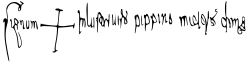 Pepin the Short's signature