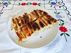Vanilla filling pie