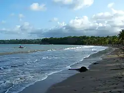 Sainte-Claire Beach to the south of Goyave
