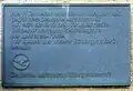 Plaque erected by Lufthansa commemorating their years headquartered at Tempelhof
