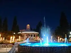 Fountain in Plaza Juarez.
