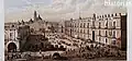 Plaza de Santo Domingo in 1855, by Casimiro Castro.[5][6] The palace is at the background.