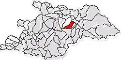 Location in Maramureș County