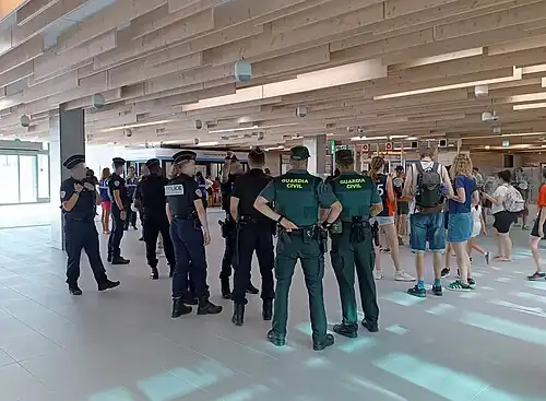 French policemen and Guardia Civil officers for Paris 2024 Olympics
