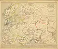 Map of 9th-century Rus' by Antoine Philippe Houze (1844)