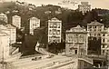 Villa Madre Cabrini, top right, seen from Ponte Caffaro in 1900