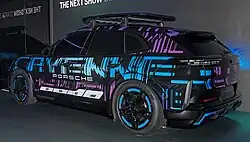 Rear view (Cayenne Electric Prototype)