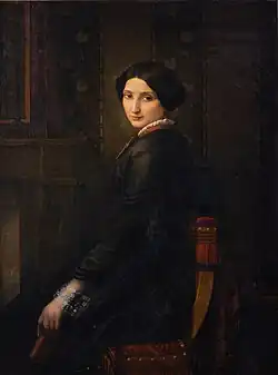 Portrait of Mme G. L. (Palmira Leonardi, wife of the artist), 1853