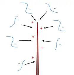 Positively Charged Nanoinjection Needle Attracts Negatively Charged DNA for Subsequent Injection