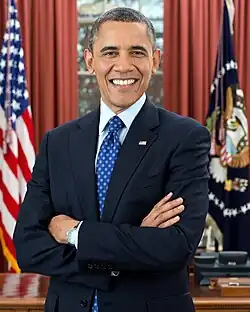 44th president of the United States and Nobel Peace Prize laureate Barack Obama (JD, 1991)[202][203]