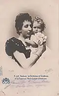 Princess Marie Louise and her mother, Princess Henriette, 1898