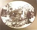 Prince Carol I and Princess Elisabeth at Maria's grave shortly after her death.