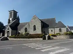 The Church of Saint-Beheau in Priziac