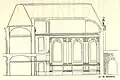 Projet non définitif de coupe of the chapel of Meudon. Dessin de Jules Hardouin-Mansart, 1701. AN.