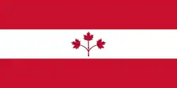 George F. G. Stanley's alternate proposal for Flag of Canada, his Option B[37] (1964)
