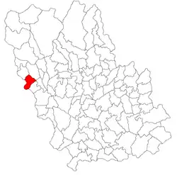 Location in Prahova County