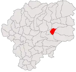 Location in Bistrița-Năsăud County
