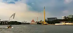 A panoramic view of Putrajaya Lake.