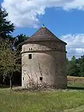 The dripstone dovecote of the Château du Barail