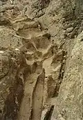 Steps, worn into the rock