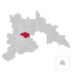 Location of Taesong-guyok within Pyongyang