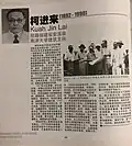 Quah Chin Lai Honourably Mentioned in Prominent Figures Of The World Fujian Communities [1]