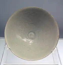 Bowl with carved peony design, Jingdezhen ware, Southern Song, 1127–1279