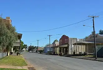 Second Street, the main street of Quandialla
