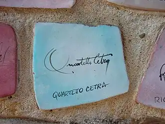 Plate of Quartetto Cetra
