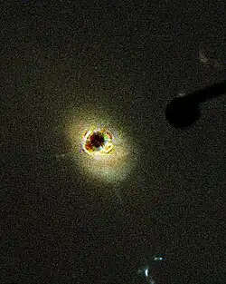 Quasar 3C 273 as imaged by the Hubble Space Telescope's Advanced Camera for Surveys.