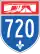 Autoroute 720 marker