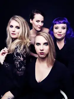 Quince in 2018. (l-r): Amanda DeBoer Bartlett, Carrie Henneman Shaw, Kayleigh Butcher, Liz Pearse