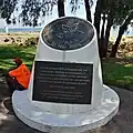 RAMSI memorial, under which are the destroyed firearms from the tensions.
