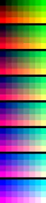 2-2-3 bit color, two bits of red, three bits of green, and three bits of blue.